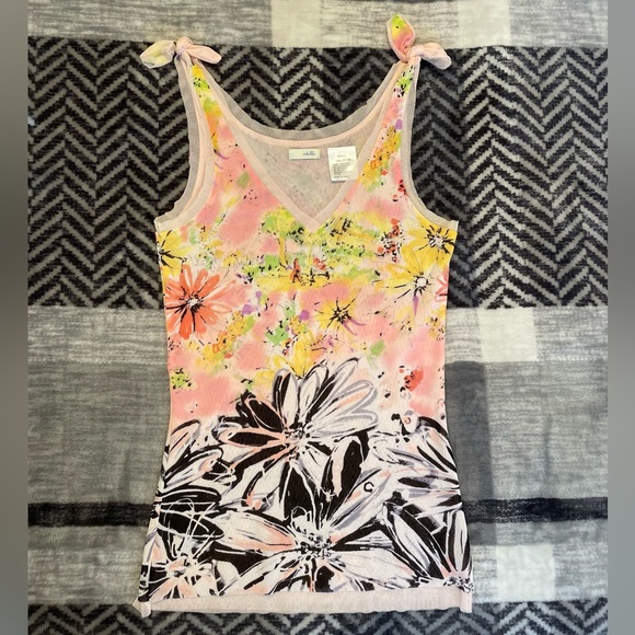 Amazing Y2K Floral Print Top - Picture 1 of 5